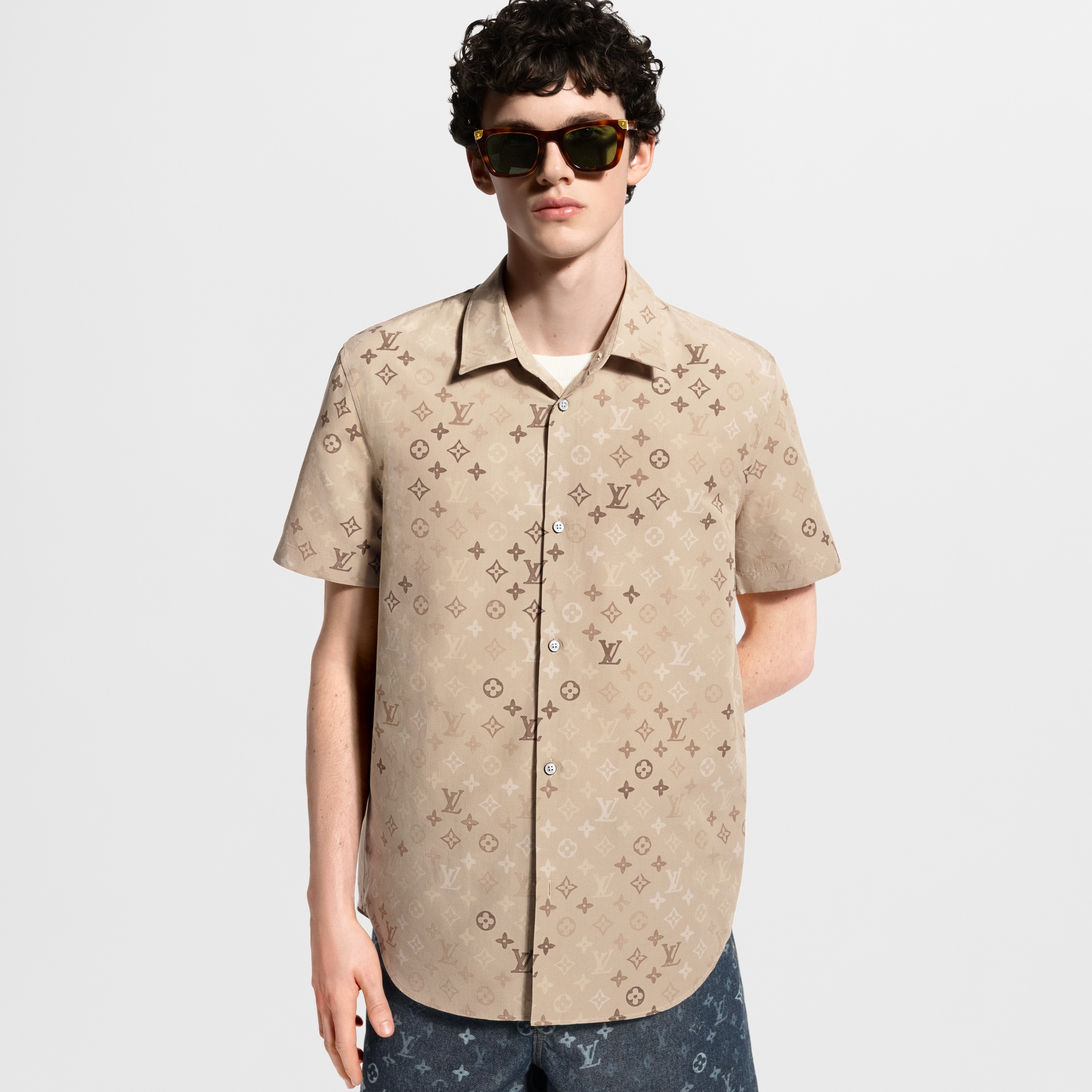 【稀少】Louis Vuitton MONOGRAM SLEEVE SHIRT Monogram Short-Sleeved Shirt - Men - Ready-to-Wear | LOUIS VUITTON ®